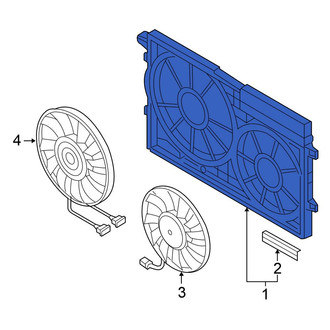 Volkswagen OE - Engine Cooling Fan Shroud