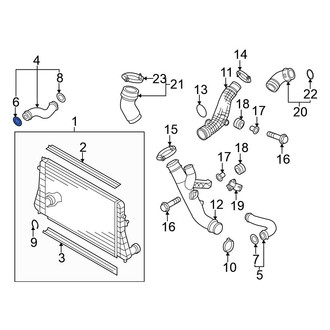 Volkswagen OE - Lower Intercooler Tube Seal