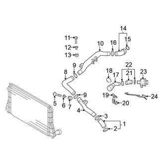 Volkswagen OE - Cooling - Intercooler (Only Rear Components)