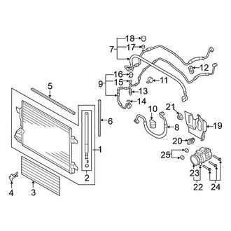 Volkswagen OE - Air Conditioner & Heater - Condenser, Compressor & Lines