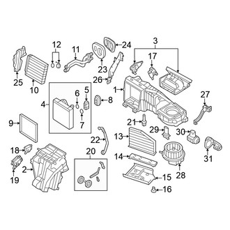 Volkswagen OE - Air Conditioner & Heater - Evaporator & Heater Components