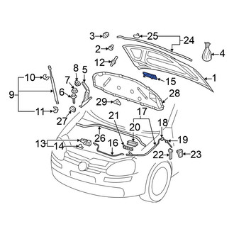 Volkswagen OE - Hood Safety Catch
