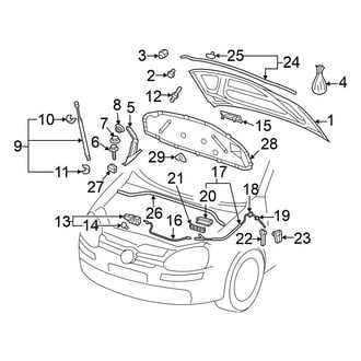 Volkswagen OE - Hood & Components