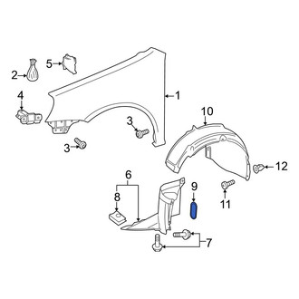 Volkswagen OE - Right Fender Liner Grommet
