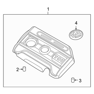 Volkswagen OE - Engine / Transaxle - Engine Appearance Cover