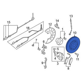 Volkswagen OE - Front Disc Brake Rotor