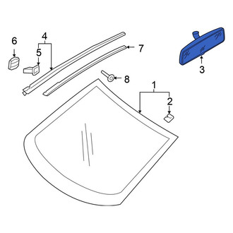 Volkswagen OE - Front Interior Rear View Mirror