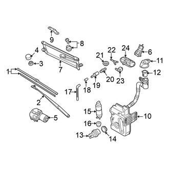 Volkswagen OE - Windshield - Wiper & Washer Components (Base)
