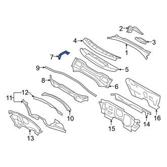 Volkswagen OE - Left Cowl Extension