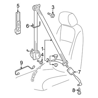 Volkswagen OE - Restraint Systems - Front Seat Belts
