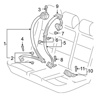 Volkswagen OE - Restraint Systems - Rear Seat Belts