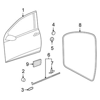 Volkswagen OE - Front Door - Door & Components (2 Doors)