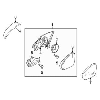 Volkswagen OE - Front Left Door Mirror Housing