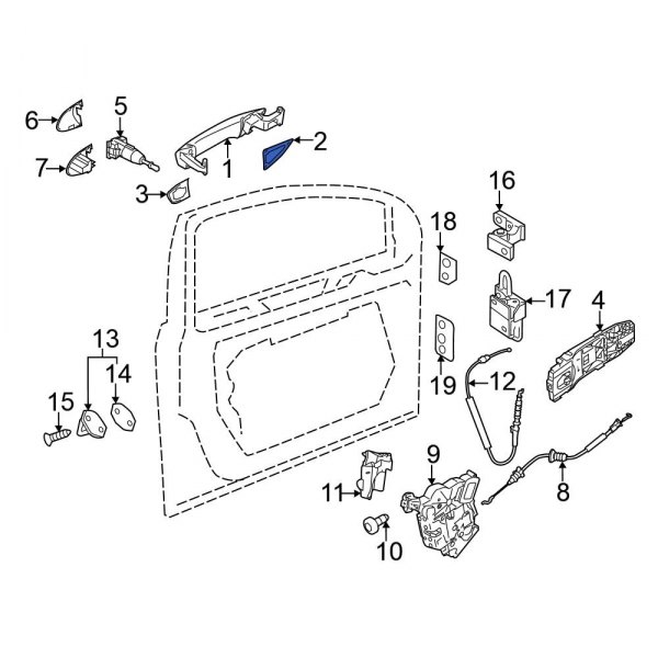 Exterior Door Handle Gasket