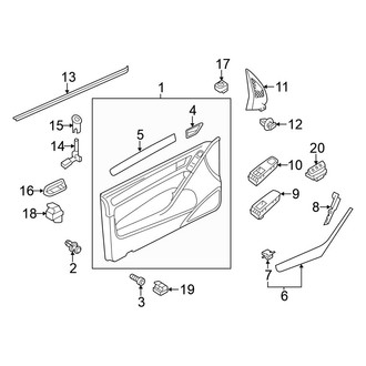 Volkswagen OE - Front Door - Interior Trim (2 Doors)