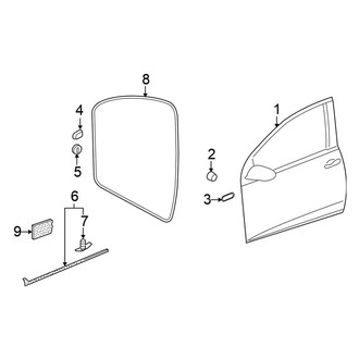 Volkswagen OE - Front Door - Door & Components (4 Doors)
