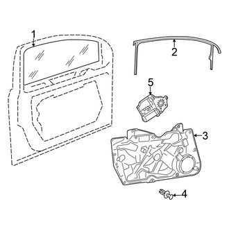Volkswagen OE - Front Door - Glass & Hardware (4 Doors)