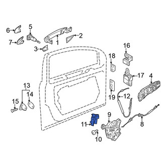Volkswagen OE - Front Right Door Lock Rod Cover