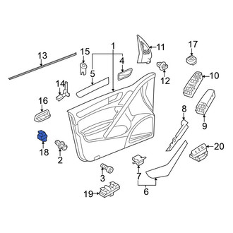 Volkswagen OE - Front Left Door Window Switch
