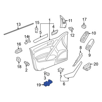 Volkswagen OE - Front Left Door Window Switch
