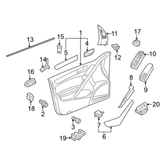 Volkswagen OE - Front Door - Interior Trim (4 Doors)