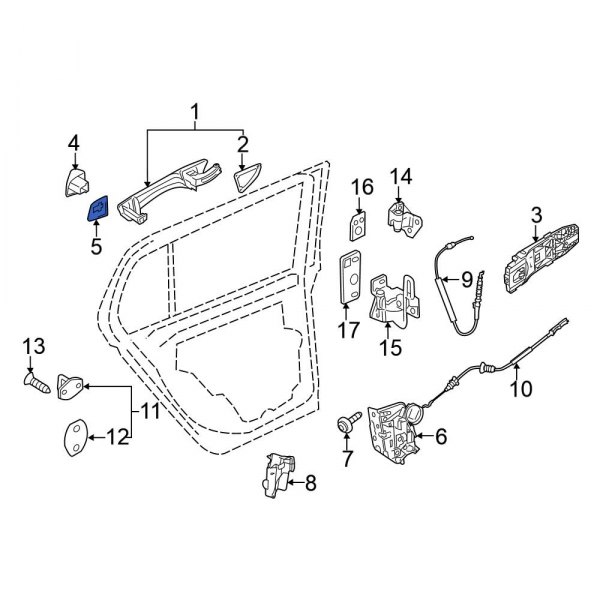 Exterior Door Handle Pad