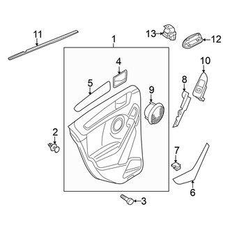 Volkswagen OE - Rear Door - Interior Trim (4 Doors)