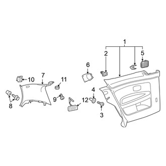Volkswagen OE - Quarter Panel - Interior Trim (2 Doors)