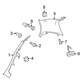 Volkswagen OE - Quarter Panel - Interior Trim (4 Doors)