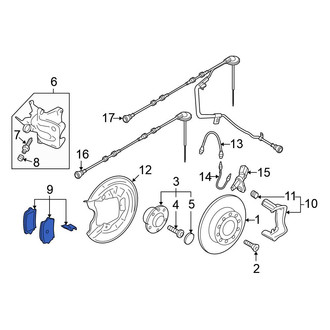Volkswagen OE - Rear Disc Brake Pad Set