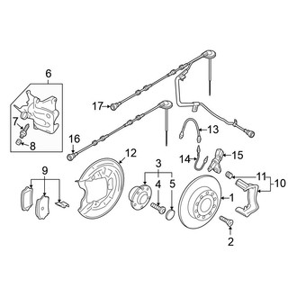 Volkswagen OE - Rear Suspension - Brake Components