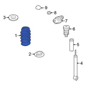 Volkswagen OE - Rear Coil Spring