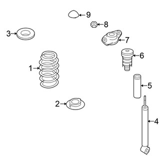 Volkswagen OE - Rear Suspension - Shocks & Components