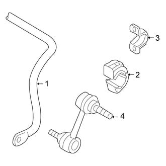 Volkswagen OE - Rear Suspension - Stabilizer Bar & Components