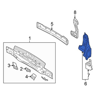 Volkswagen OE - Rear Left Tail Light Pocket