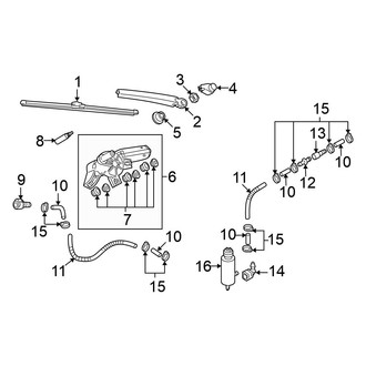 Volkswagen OE - Lift Gate - Wiper & Washer Components (Base)