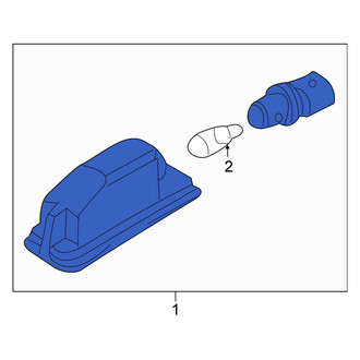Volkswagen OE - Rear License Plate Light Assembly