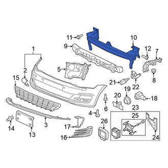Volkswagen OE - Front Bumper Impact Bar