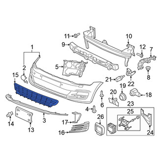 Volkswagen OE - Front Center Grille