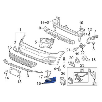Volkswagen OE - Front Left Grille