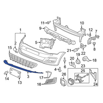 Volkswagen OE - Front Center Spoiler