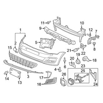 Volkswagen OE - Front Bumper - Bumper & Components