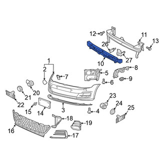 Volkswagen OE - Front Bumper Impact Absorber