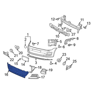Volkswagen OE - Front Center Grille