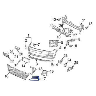 Volkswagen OE - Front Left Grille