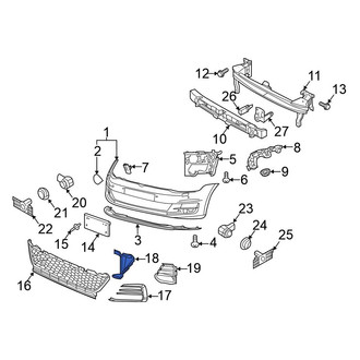 Volkswagen OE - Front Left Grille Bracket