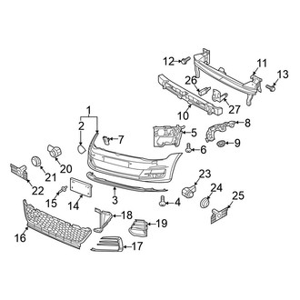 Volkswagen OE - Front Bumper - Bumper & Components