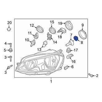 Volkswagen OE - Headlight Retaining Ring