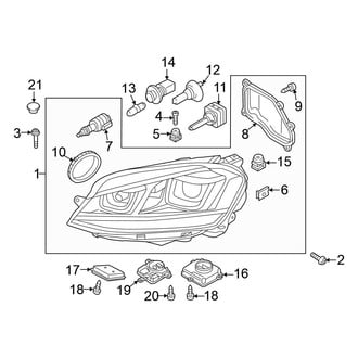 Volkswagen OE - Front Lamps - Headlamps (HID)