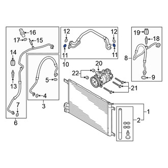 Volkswagen OE - A/C Refrigerant Line O-Ring